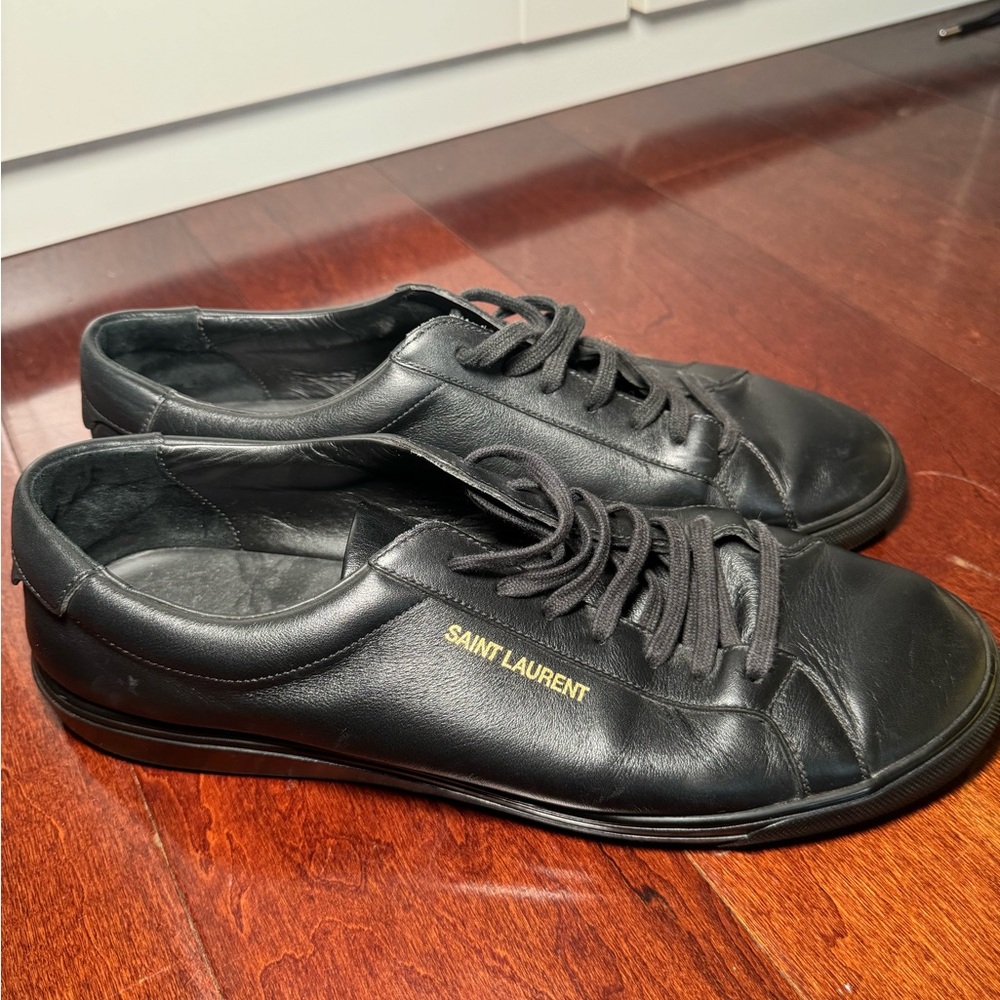 Saint Laurent Men's Black Leather size 11 Shoes